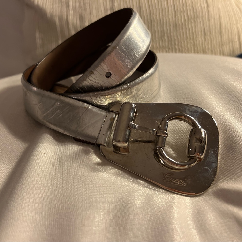 Vintage Silver GUCCI Belt